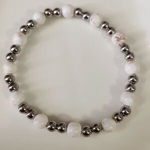 Handmade Pink Larimar Beaded Bracelet